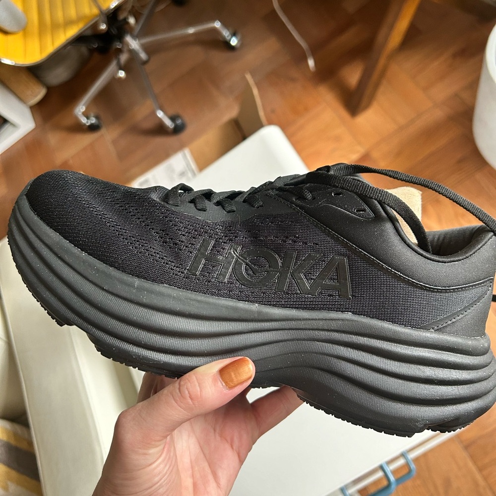 Hoka One Bondi 8 Sneakers Athletic Running Shoes Women's Trainers Gym - Size 9D
